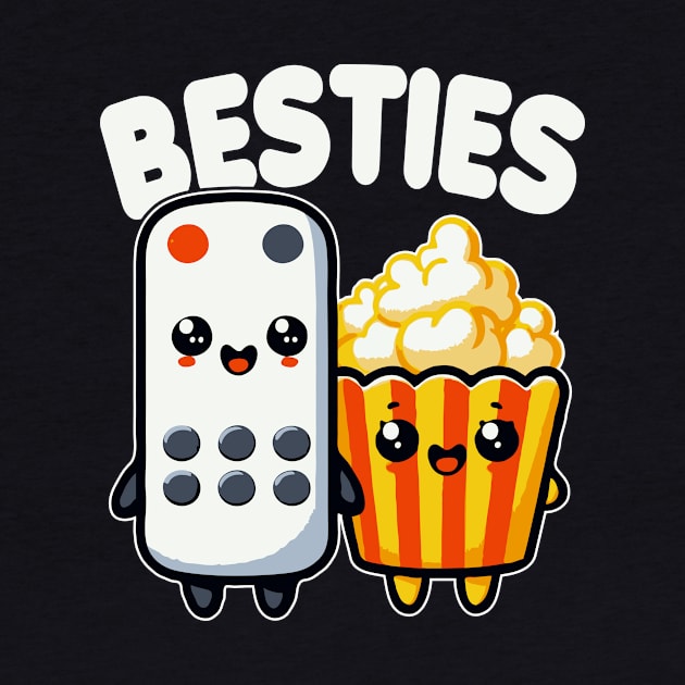 Popcorn And Remote Control Besties Funny Movie by valiantbrotha